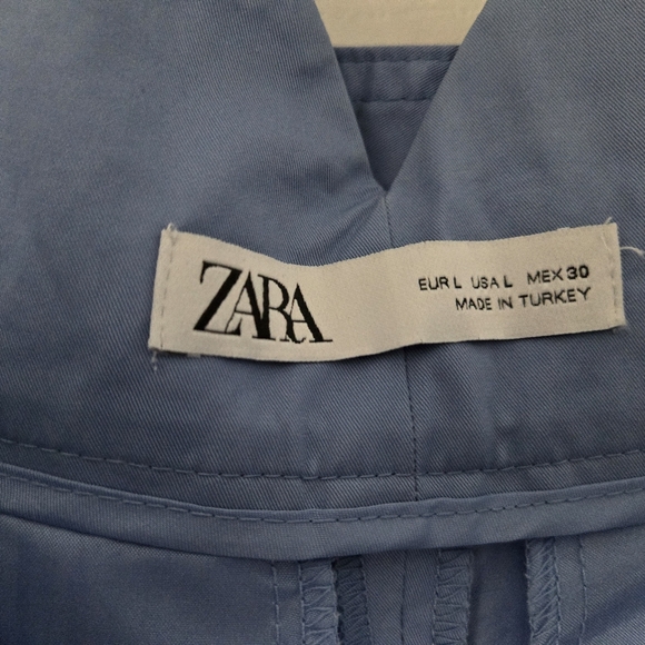 Zara Wide Leg Belted Trousers size L - Picture 6 of 7